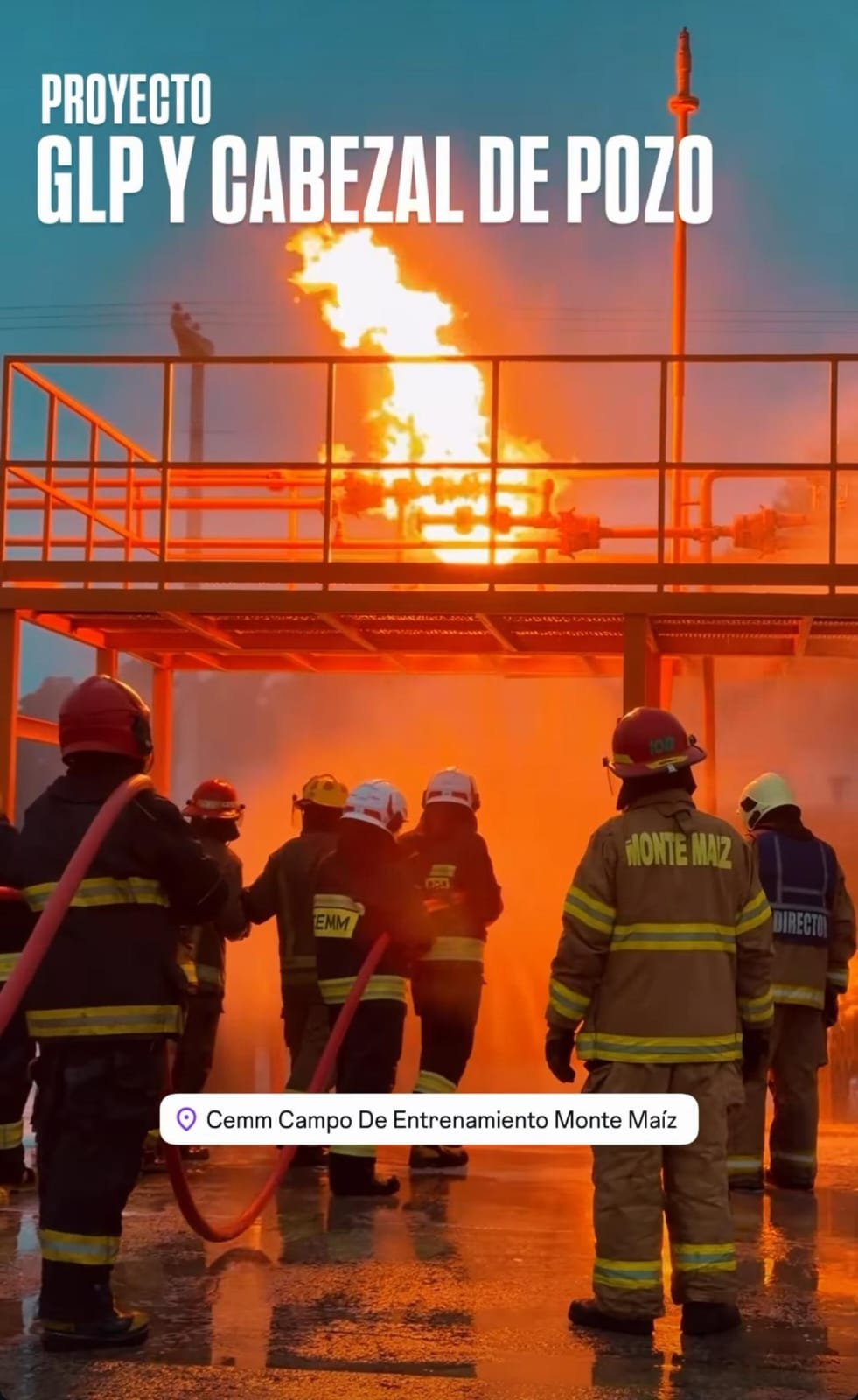 Imagen 1: Integrantes de ACA BIO se capacitaron en la 20° Escuela Internacional de Incendios Industriales